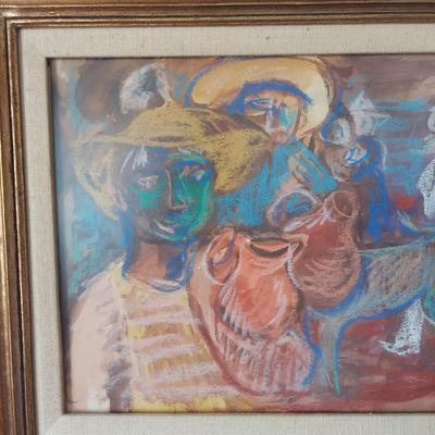 Framed Gustav Likan Artwork (BR1-BBL)