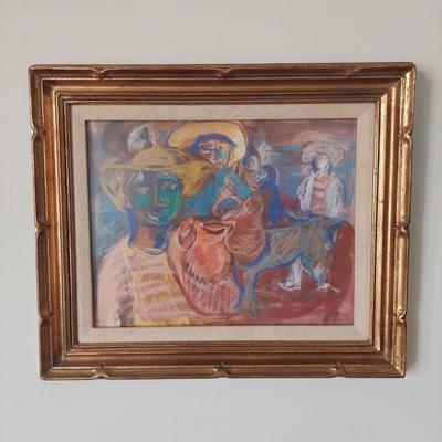 Framed Gustav Likan Artwork (BR1-BBL)