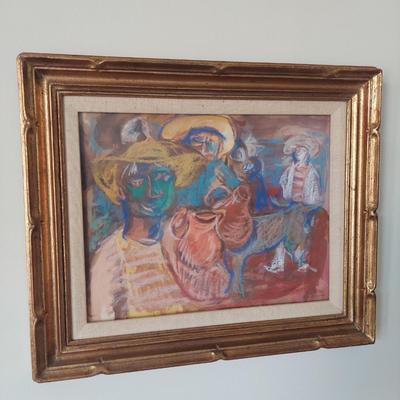 Framed Gustav Likan Artwork (BR1-BBL)