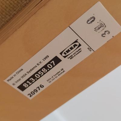 Two Ikea Poäng Chairs with Ottoman (BR1-BBL)