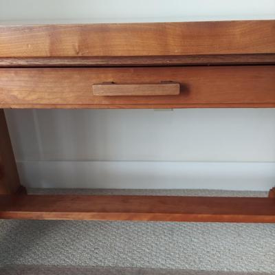 Mission Style Desk with Office Mat (BR1-BBL)