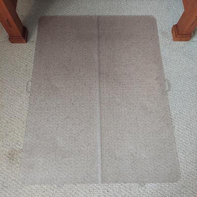 Mission Style Desk with Office Mat (BR1-BBL)