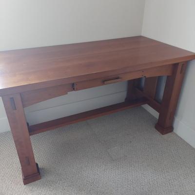 Mission Style Desk with Office Mat (BR1-BBL)