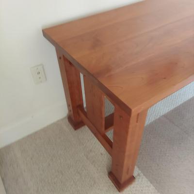 Mission Style Desk with Office Mat (BR1-BBL)