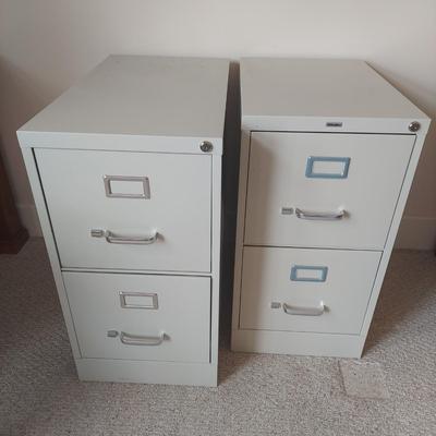 Two Metal File Cabinets (BR1-BBL)