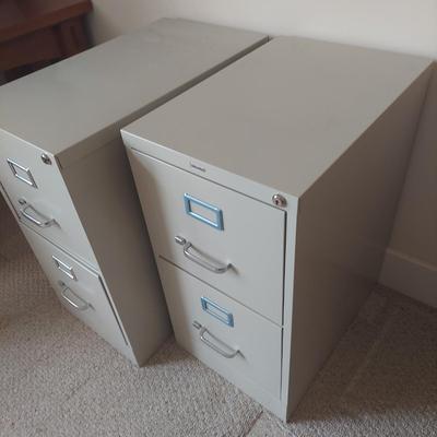 Two Metal File Cabinets (BR1-BBL)