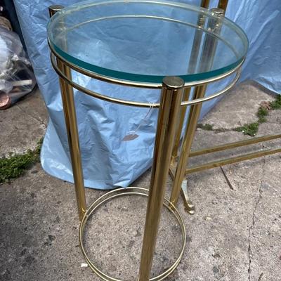 Brass quilt rack, and plant stand