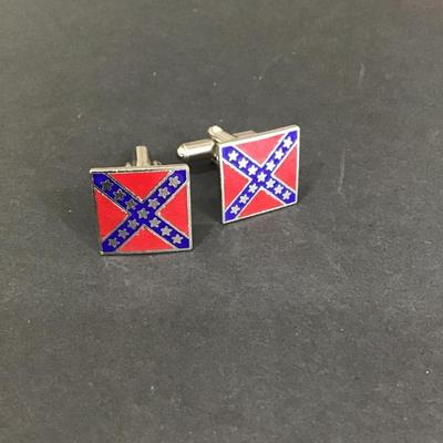 Vintage SilverTone confederate cufflinks