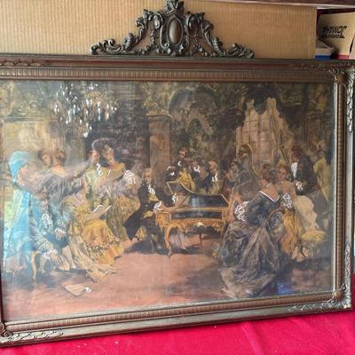Vintage frame and picture