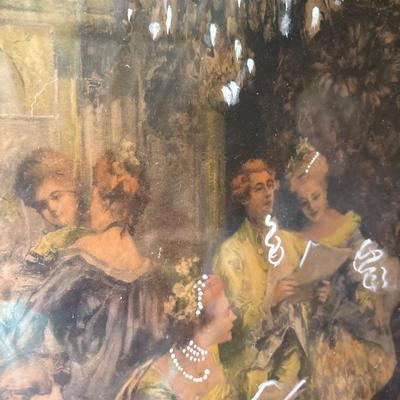 Vintage frame and picture