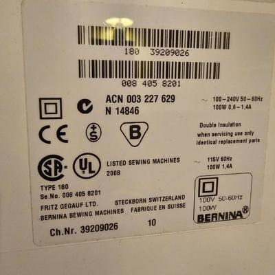 Bernina Artista 180 Sewing/Embroidery Machine w/Embroidery Head & Accessories (GB2-JS)