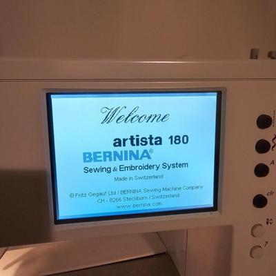 Bernina Artista 180 Sewing/Embroidery Machine w/Embroidery Head & Accessories (GB2-JS)