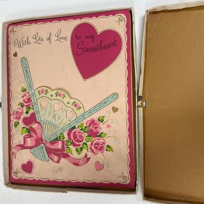 Sale Photo Thumbnail #163: Could be from the 1940's, exact date unknown. Fair condition.  Box has some notes, card is unsigned.