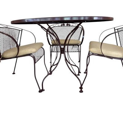 Brown Painted Patio Set