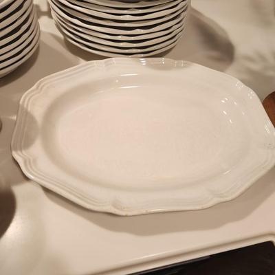 Mikasa French Countryside China Dishes, Plates, Cups, Creamer, Sugar, Bowls, Serving Plates, Butter dish.