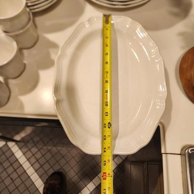 Mikasa French Countryside China Dishes, Plates, Cups, Creamer, Sugar, Bowls, Serving Plates, Butter dish.