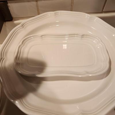 Mikasa French Countryside China Dishes, Plates, Cups, Creamer, Sugar, Bowls, Serving Plates, Butter dish.