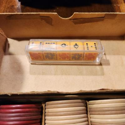 Lot of Vintage Playing Cards and Poker Chips Norman Rockwell , Eastern Airlines , Piatnik Vintage Tennis