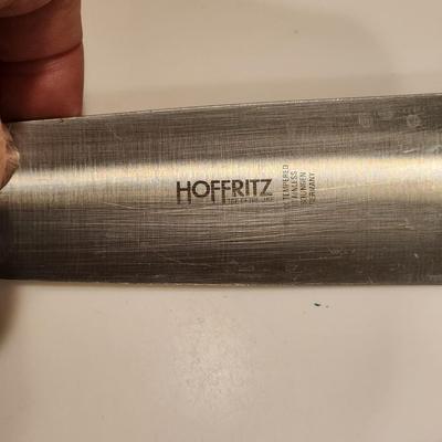 Knife Block w 7 Hoffritz Knives & 1 Chef Cutlery Knife