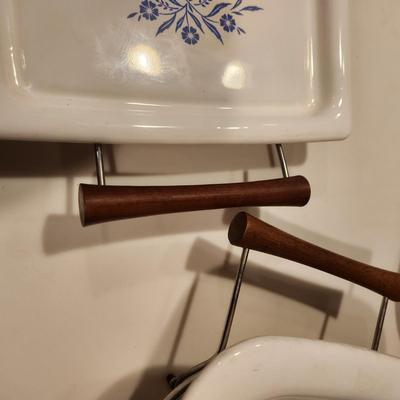 Vintage Corningware Cornflower Baking Tray with Rack