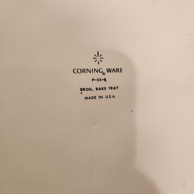 Vintage Corningware Cornflower Baking Tray with Rack