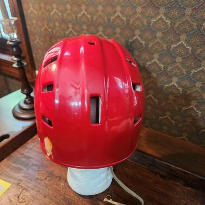 Vintage 1970's Red Norcon BMX Skateboard Helmet
