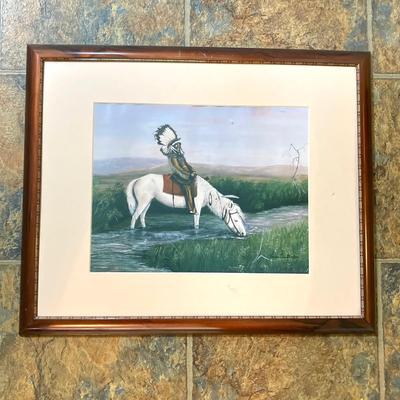 LOT 66: "Ogala Spring" Signed and Numbered 21 of 500 Work of Art by Artist Constance "Connie" Liss with Certificate...