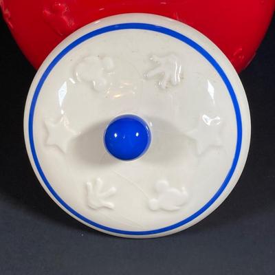 LOT 74: Disney Mickey and Minnie Red Cookie Jar