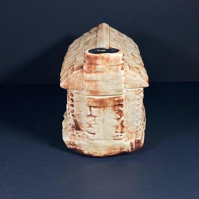 LOT 75: Vintage McCoy USA 136 Cookie Cabin Cookie Jar