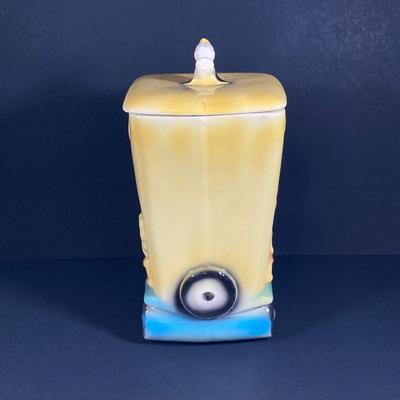 LOT 78: Vintage Cookie Truck USA Pottery Cookie Jar