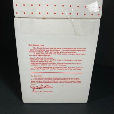 LOT 79: Vintage Mrs. Fields Cookie Jar