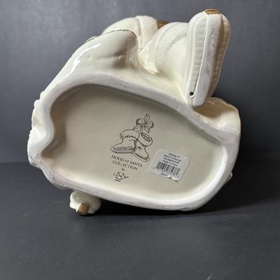 LOT 83: Lenox Holiday Collection Santa Cookie Jar