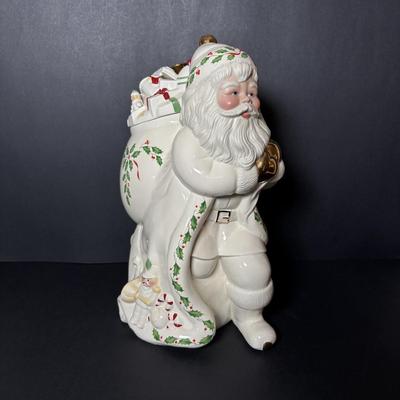 LOT 83: Lenox Holiday Collection Santa Cookie Jar
