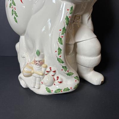 LOT 83: Lenox Holiday Collection Santa Cookie Jar