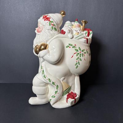LOT 83: Lenox Holiday Collection Santa Cookie Jar