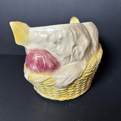 LOT 86: Vintage McCoy Two Kittens in Basket Cookie Jar