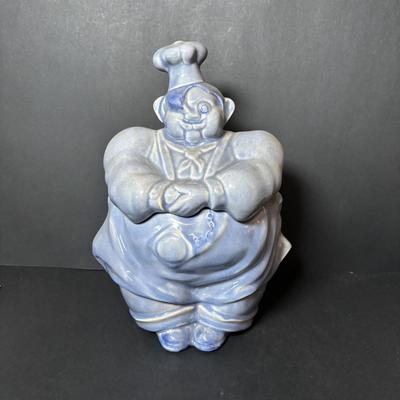 LOT 88: Vintage Redwing Pottery Pierre the Chef Cookie Jar