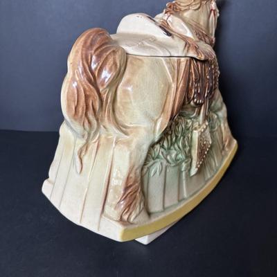 LOT 91: Vintage McCoy Rocking Horse Cookie Jar
