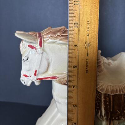 LOT 91: Vintage McCoy Rocking Horse Cookie Jar