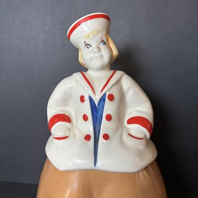 LOT 94: Vintage Pottery Craft Guild Dutch Boy Cookie Jar