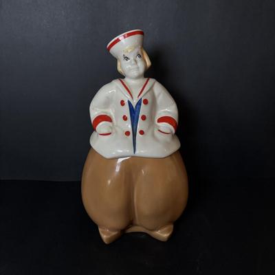 LOT 94: Vintage Pottery Craft Guild Dutch Boy Cookie Jar