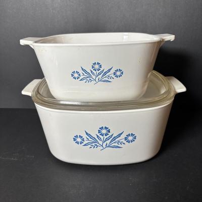 LOT 100: Corning Ware Collection: Blue Cornflower, Country Cottage, Callaway Ivy and Forever Yours