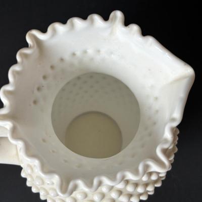 LOT 102: Vintage White Fenton & More Hobnail Collection