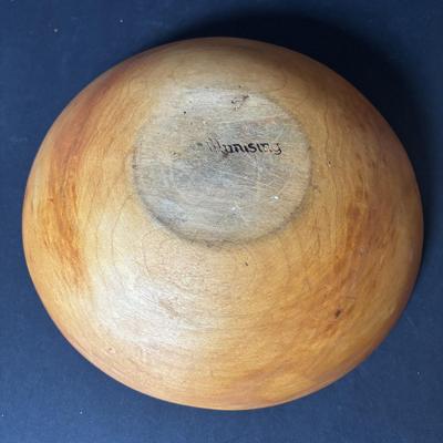 LOT 105: Vintage/Primitive Wooden Bowls (3), Rolling Pins (3), Wooden Pestle (2)