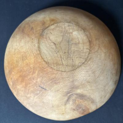 LOT 105: Vintage/Primitive Wooden Bowls (3), Rolling Pins (3), Wooden Pestle (2)