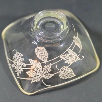 LOT 111: Vintage Compote Farber Bros Krome Kraft Stem w/ Amethyst Glass Insert, Silver Plated Candlestick Holders, Crystal/Silver Plated...