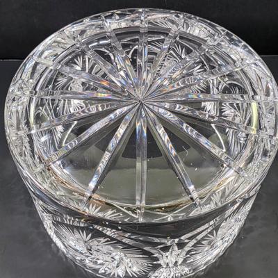 LOT 117: Vintage American Brilliant Period Cut Crystal Pitcher, Hand Cut Crystal Open Footed Bowl Made In Poland, Beautiful Bohemian Cut...