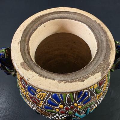 LOT 118: Antique/Vintage Small Hand Painted Japanese Satsuma Vase & Late 19th Century Chinese Ginger Jar