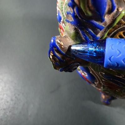 LOT 118: Antique/Vintage Small Hand Painted Japanese Satsuma Vase & Late 19th Century Chinese Ginger Jar