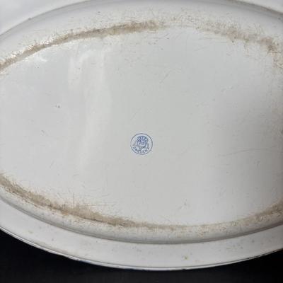 LOT 127: Vintage Milk Glass Shakers (3), Small Cast Irion Corn Stick Pan and Enamel Ware Collection